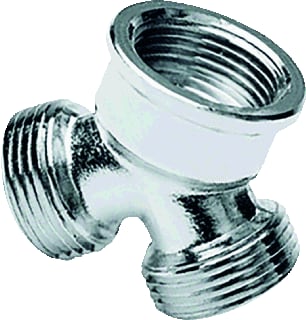 Ponnoplastic - Fitting met 3 aansluitingen Draadfit3 Y-Stuk 3/4 Ch
