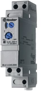 Finder - 80 Tijdrelais 1W 8A 24...240Vuc