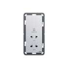 Gira - Systeem 55 Scheerwandcontactdoos 230/115V Alu 55