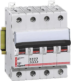 Legrand - LEXIC TX3 Installatieautomaat Lgr Mcb 4P C32A 6000 A