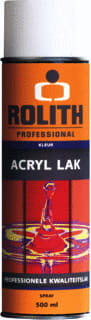 Rolith - Lakstift/lakspray Ac 500 Zwart Glans 500Ml