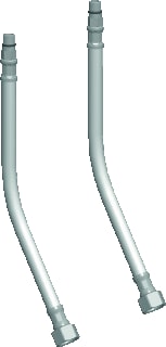 Paffoni - Flexibele metalen aansluitslang Watersl 3/8 35Cm Rvs Zk2