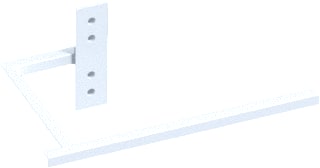 VASCO - ACCESSOIRES Rail Toebehoren/onderdelen voor radiator 240Mm S600 Alu