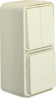 Hager Berker - W.1 Combinatie schakelaar/wcd 47903512