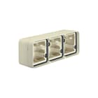 Hager Berker - W.1 Opbouwbak inbouwschakelmateriaal Opb.Behuiz 3V Ho Pwit