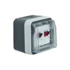 Hager Berker - W.1 Inzetplaat schakelmateriaal outletcomp 2v grijs w1