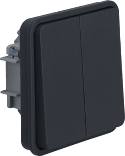 Hager Berker - W.1 Installatieschakelaar Schak Serie Grijs W1