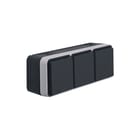Hager Berker - W.1 Wandcontactdoos (WCD schakelmat.) Wcd Ra 3V Hor W1 Gr
