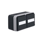 Hager Berker - W.1 Wandcontactdoos (WCD schakelmat.) Wcd Ra 2V Hor W1 Gr