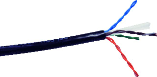 Belden - NETWORK CAT6 UTP PE Data- en communicatiekabel Zw Mt
