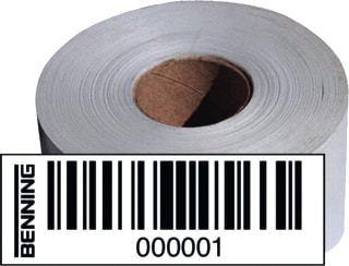 Benning - Tekststrookblad Barcode Labels 1 - 1000