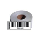 Benning - Tekststrookblad barcode labels 2001- 3000