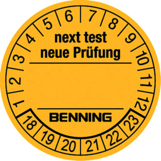 Benning - Tekststrookblad Test Badges 300St 756212