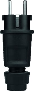 ABL - Connectivity Geaarde stekker contst 2p ra 3x2,5mm zwart
