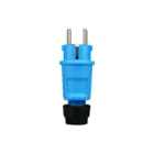 ABL - Connectivity Geaarde stekker contst 2p ra 3x2,5mm bl/zw