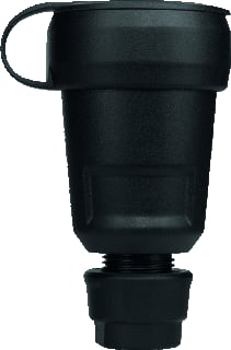 ABL - Connectivity Koppelcontactstop (geaard) koppkst ra 3x2,5 klapd zw