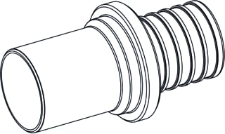 REHAU - RAUTITAN SX Fitting met 2 aansluitingen Persovergang 32-P28-36