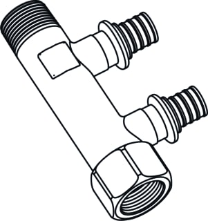 REHAU - RAUTITAN LX CV/perslucht/tap/koelwater verdeler Tapwtrvrd 168025-001