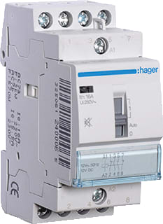 Hager - Installatiehulpschakelaar modulair magnsch.16a h.2m 2v,s,12vd