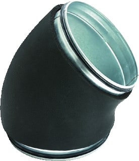 AIR Spiralo® - KEN-LOK® Geïsoleerd Bocht rond luchtkanaal Geis.Gep.Bocht 45 150Gbdi