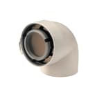 Ubbink - Rolux Concentr. RGA/LTV hulpstuk 2 aansl. 80/125 bocht 87 pptl/ks