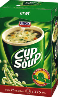 Unox - Drank/levensmiddelen Cup A Soup Erwten Pk21