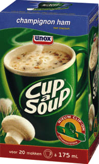 Unox - drank/levensmiddelen CUP A SOUP CHAMP/HAM PK21