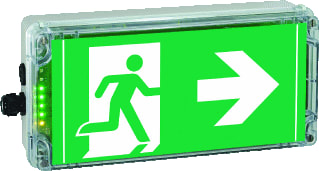 Cooper Crouse-Hinds - Explosieveilig noodverl./sign.arm. self exit sign 2/22exit3h