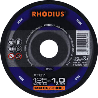 Rhodius - Slijpschijf Doorslsch Xt67 125X3,0