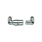 VASCO - ACCESSOIRES Aansluitmateriaal Rad.aansl.combi. m kraan+onderblok Des.Valve 18-Left 0099