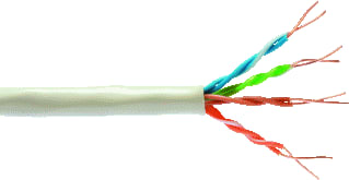 Belden - NETWORK CAT5E UTP PE Data- en communicatiekabel Zw Mt