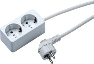 Martin Kaiser - Contactdooscombinatie Contdsinatie 2V Ra Wit 1,5M