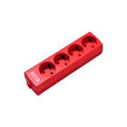 Martin Kaiser - Contactdooscombinatie contdsinatie 4v ra rood