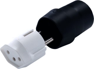 Martin Kaiser - Reisstekker fix-adapter aard ch/nl wit