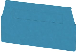 Weidmüller - Eindplaat rijgklem WAP WTR2.5/ZZ BL