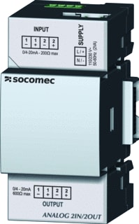 Socomec - Diris Digiware Toeb./onderd. meetinstr. paneelbouw D.Ware 2Xi/2Xo 4-20Ma