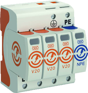 OBO - Netoverspanningsbeveiliging Oversp V20 3P Npe 385V Ds