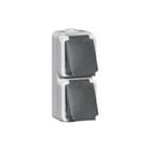 Honeywell Peha - Spatwaterdicht Wandcontactdoos (WCD schakelmat.) Wcd Opb Ra 2V 00306511 Gr