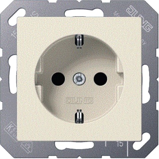 Jung - Wandcontactdoos (WCD schakelmat.) Wcd Ra 1-Vdg Wt A(S)500