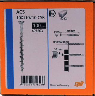 Spit - Inslaganker acsc gsbtsch 10x110 ds100
