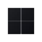 Jung - Bed.element / centr.pl. schakelmat. Tasterset 4V Alu