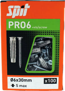Spit - Plug Pro6 6X30+Schr Ds100