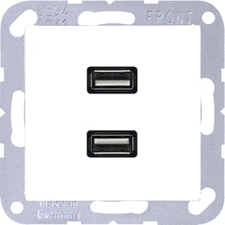 Jung - Multifunctionele verbindingsdoos Afd A500 Ant 2Xusb