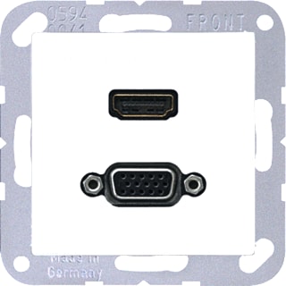 Jung - Multifunctionele verbindingsdoos Afd. A500 Antra Hdmi/Vga