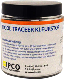 Fernco - Drain Dye Kleurpoeder 200Gr Oranje