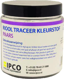Fernco - Drain Dye Kleurpoeder 200Gr Paars