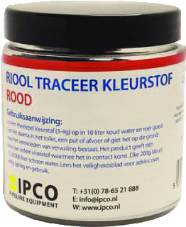 Fernco - Drain Dye Kleurpoeder 200Gr Rood