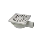 Aquaberg - 4116 Vloerput met 1 aansluiting 150 nv put rvs rnd/rst 50lg