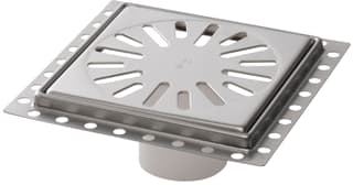 Aquaberg - Renovatie Vloerput met 1 aansluiting Rvs Putrst 15X15Cm H10 M/Stkaf
