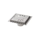 Aquaberg - Renovatie Vloerput met 1 aansluiting Rvs Putrst 15X15Cm H10 M/Stkaf